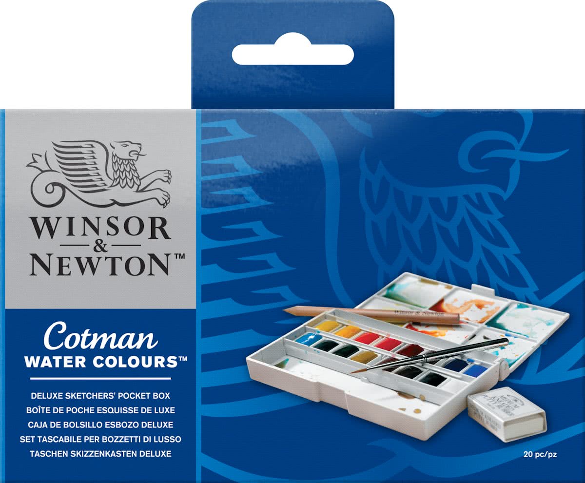 Cotman aquarelverf set pocketbox 16 napjes