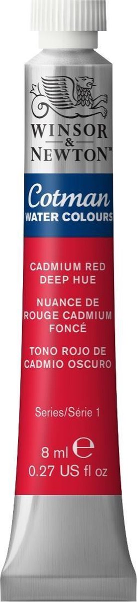 W&N Cotman Aquarelverf 8 ml  Cadmium Red Deep Hue