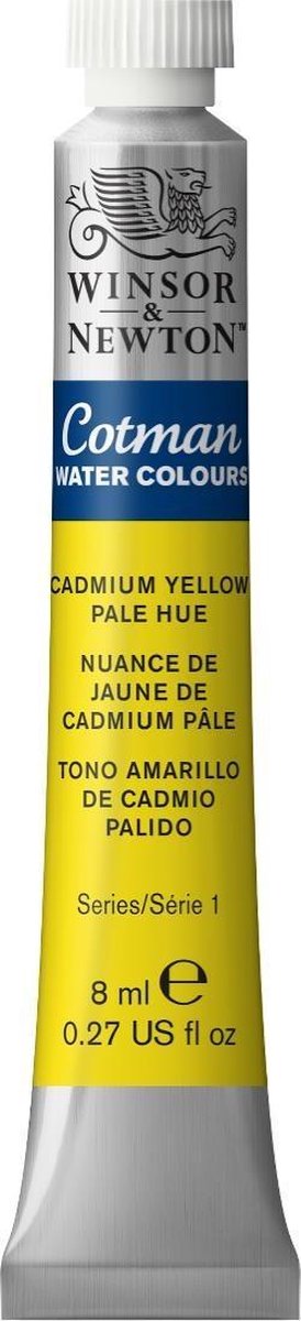 W&N Cotman Aquarelverf 8 ml Cadmiun Yellow Pale Hue