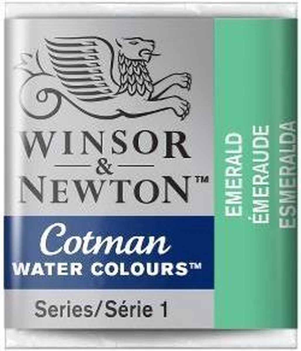 W&N Cotman Aquarelverf Half Napje Emerald