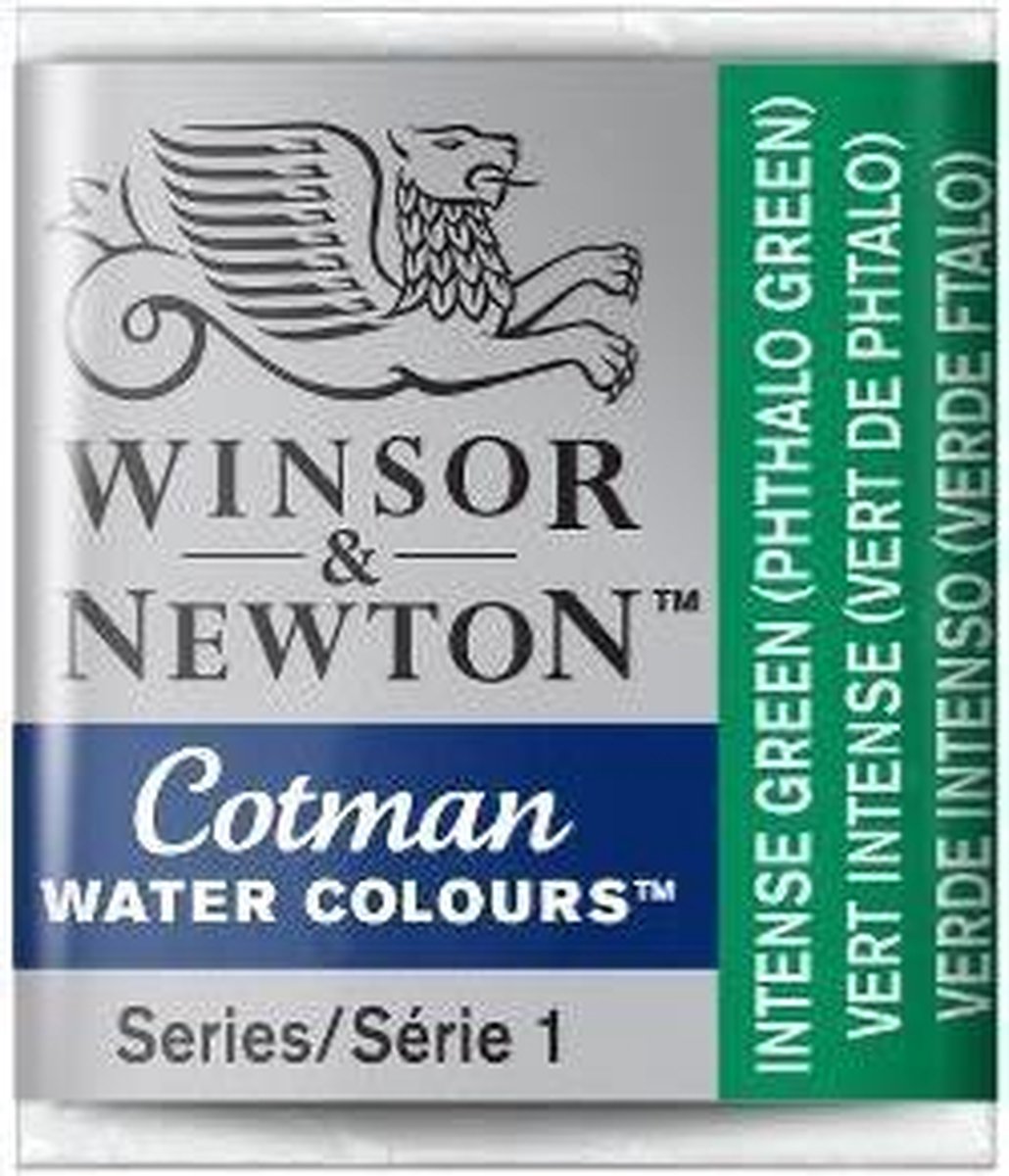 W&N Cotman Aquarelverf Half Napje Intense Green