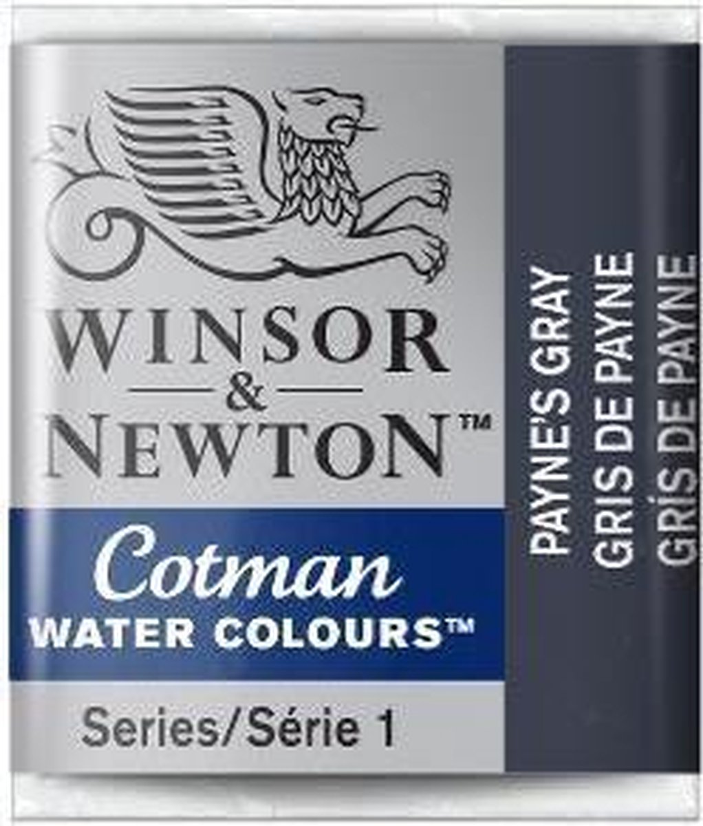 W&N Cotman Aquarelverf Half Napje Paynes Gray