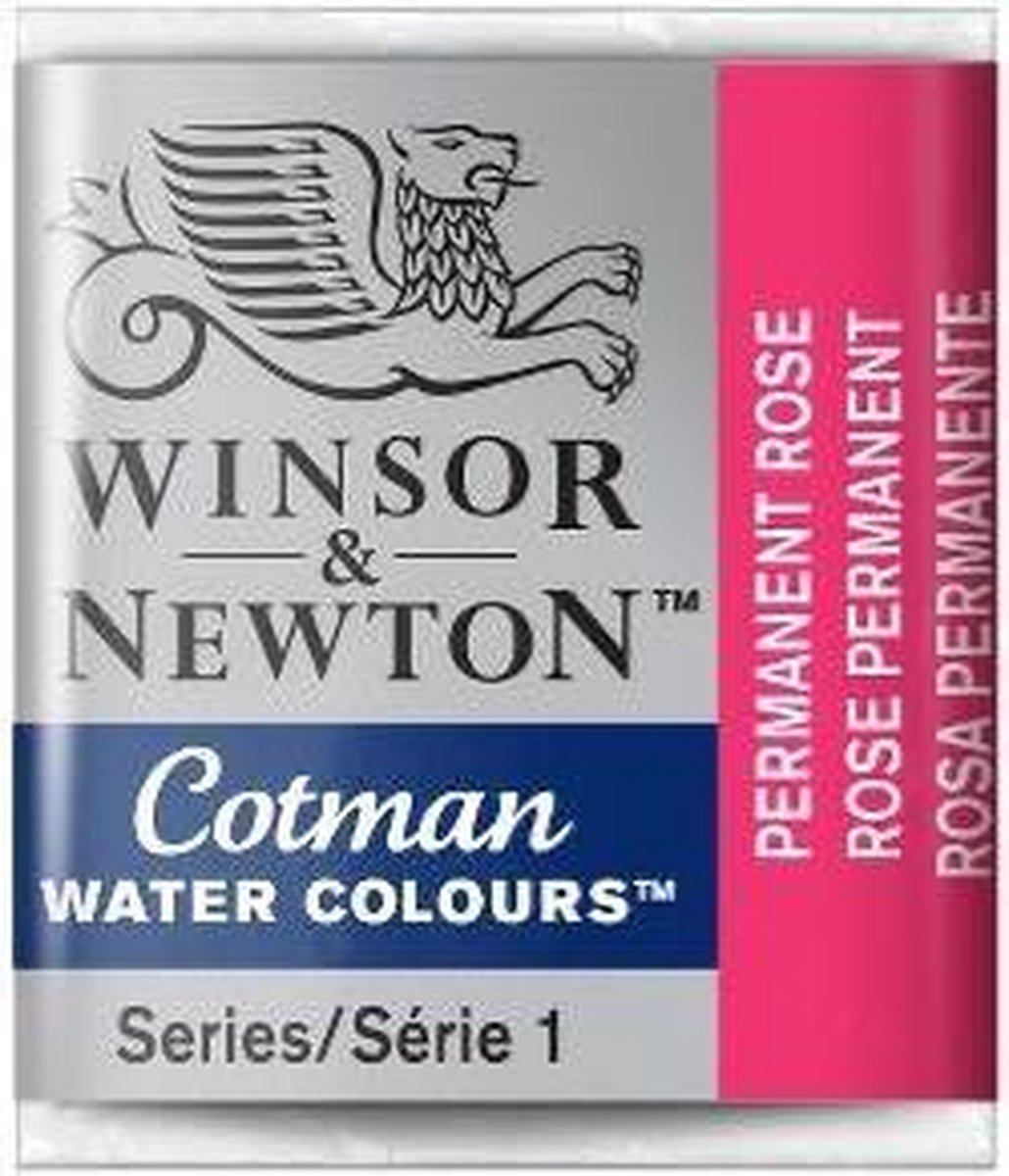 W&N Cotman Aquarelverf Half Napje Permanent Rose