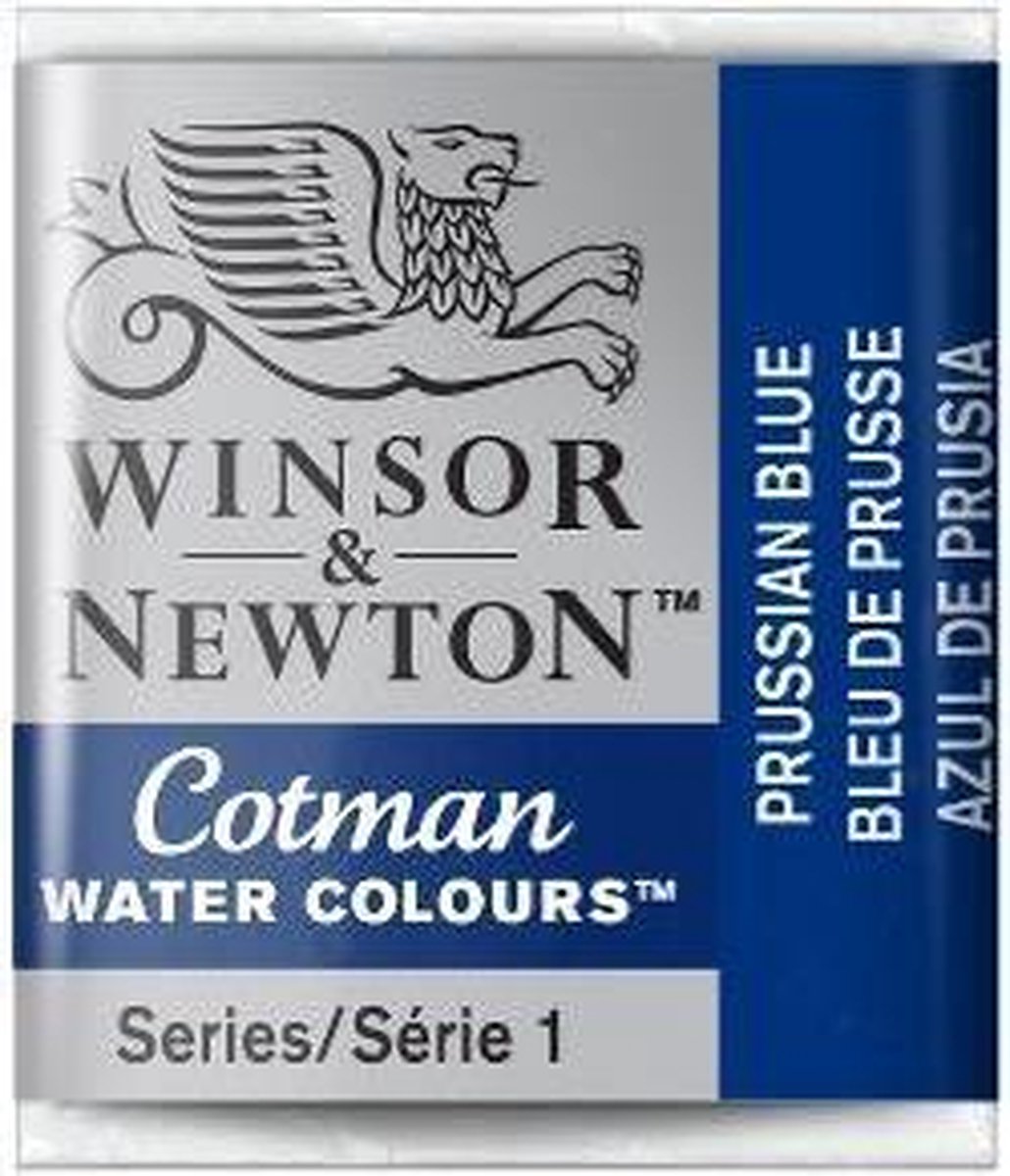 W&N Cotman Aquarelverf Half Napje Prussian Blue