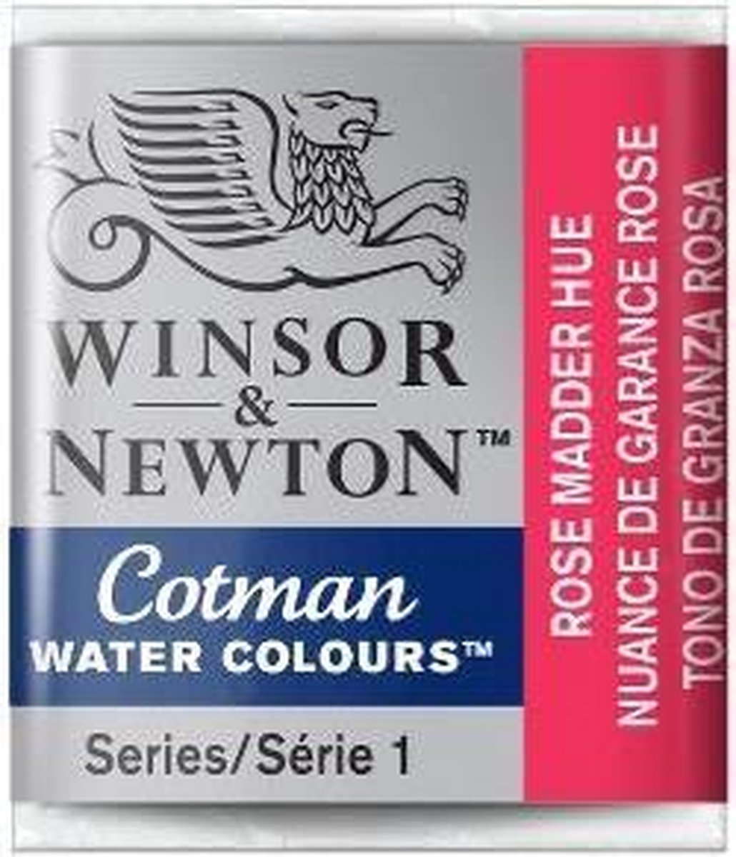 W&N Cotman Aquarelverf Half Napje Rose  Madder Hue