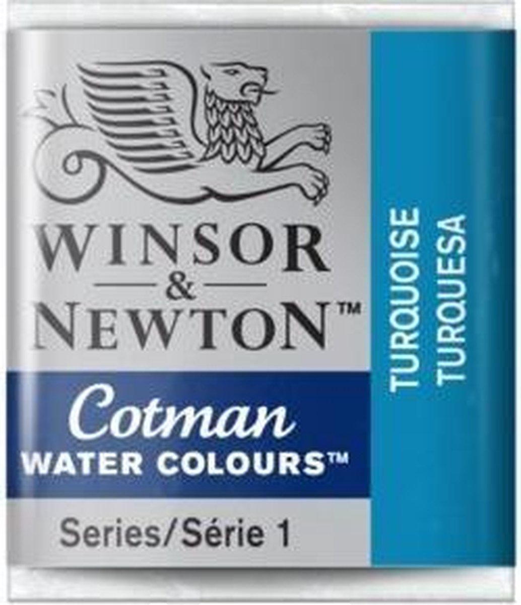 W&N Cotman Waterverf Half Napje TURQUOISE