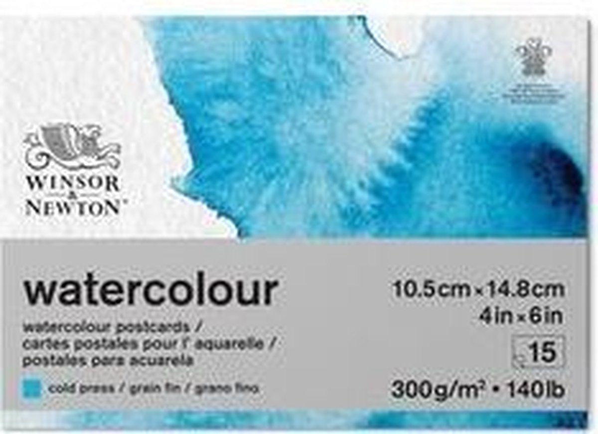 Winsor & Newton Classic Aquarelpapier Grain fin Blok 300 gram  10.5 x 14.8 cm 15 vel