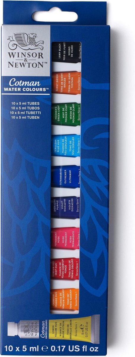 Winsor & Newton Cotman Watercolour 10X5ml Beginners Set