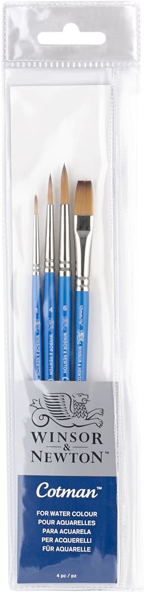 Winsor & Newton Cotman assortiment 4 penselen set