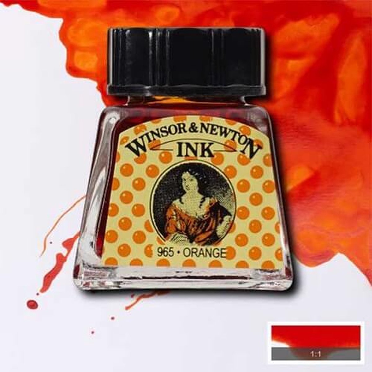 Winsor & Newton Drawing Ink Orange 14ml