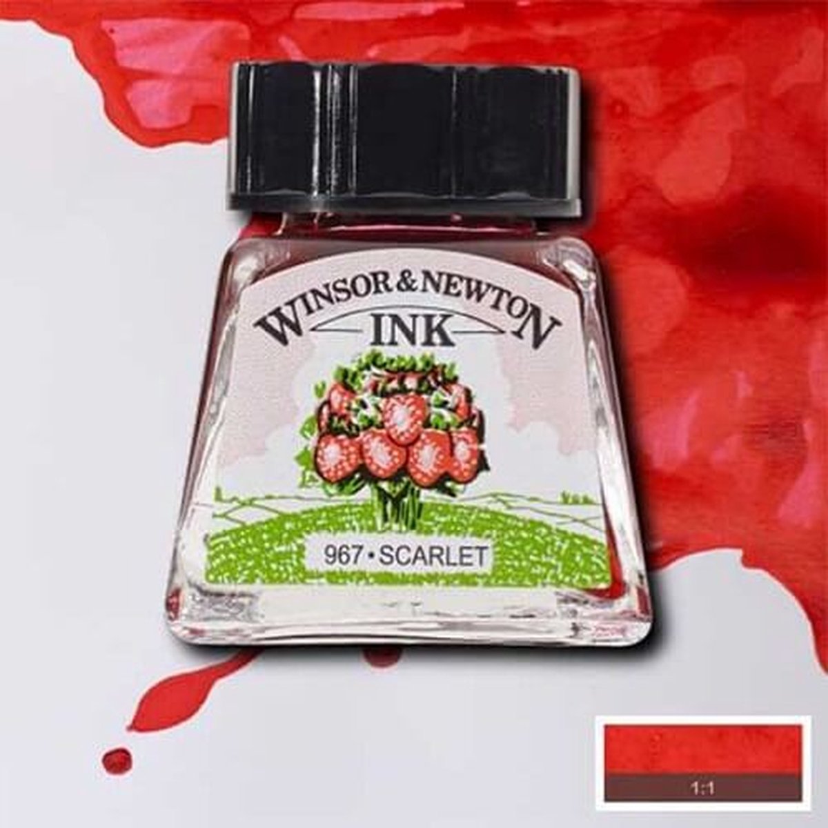 Winsor & Newton Drawing Ink Scarlet 14ml