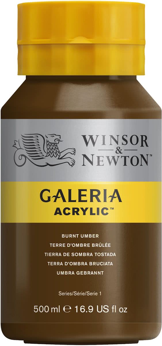 Winsor & Newton Galeria Acryl 500ml Burnt Umber