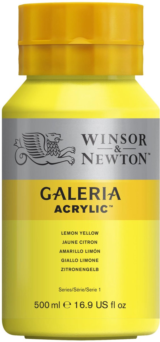 Winsor & Newton Galeria Acryl 500ml Lemon Yellow