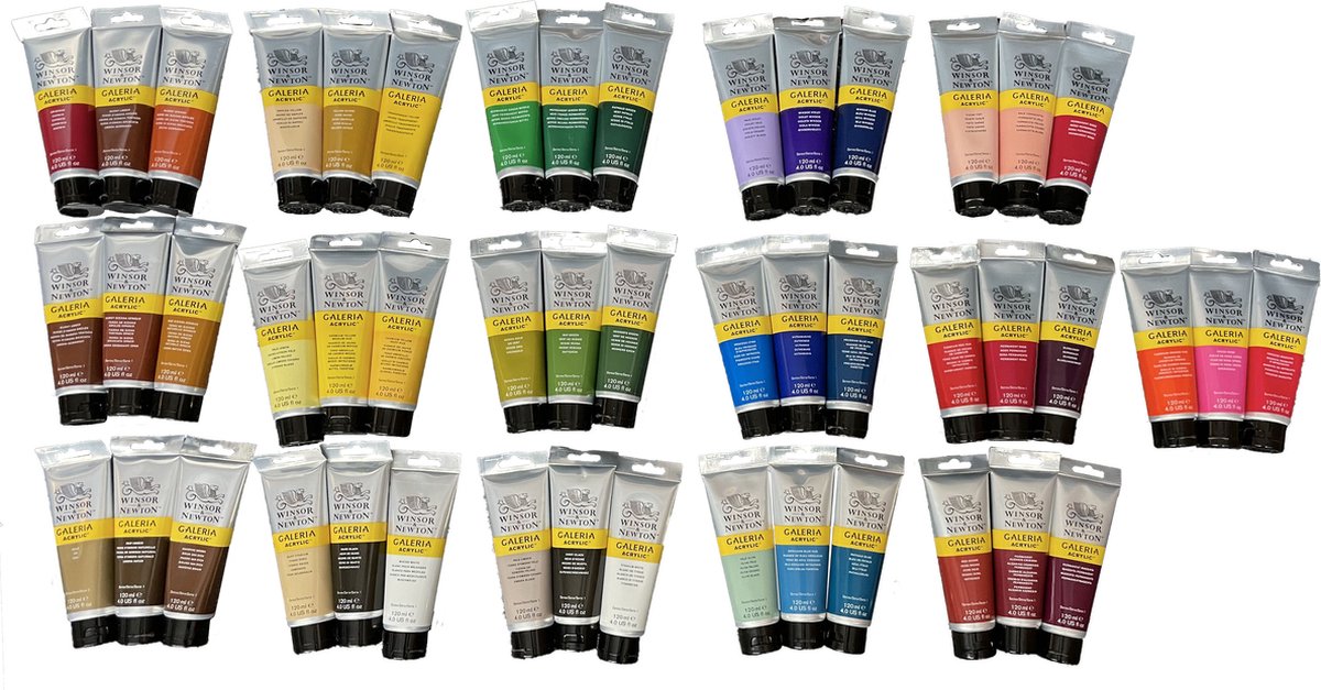 Winsor & Newton Galeria Acrylverf 120ml / 48 Kleuren-Professionele verf-goede prijs