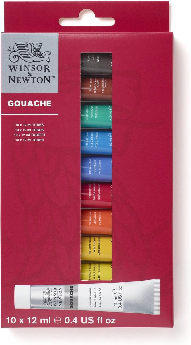 Winsor & Newton Gouache Beginners set 10x12ml