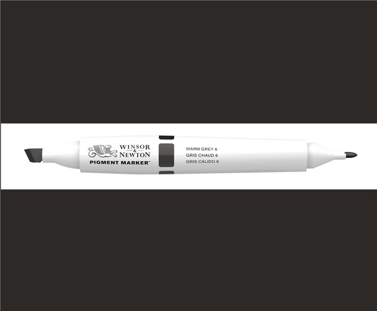 Winsor & Newton Pigment Marker Warm Grey 6 0202/128