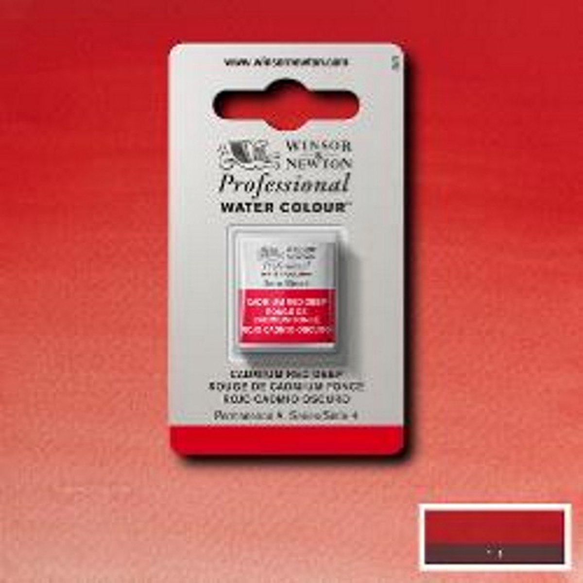 Winsor & Newton Professionele Aquarelverf Halve nap Cadmium Red