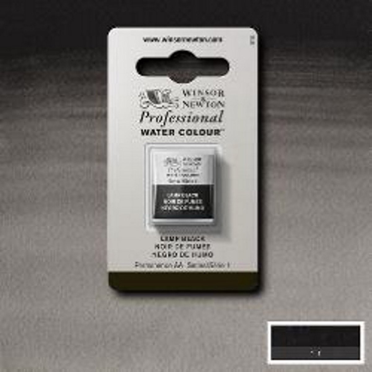 Winsor & Newton Professionele Aquarelverf Halve nap Lamp Black