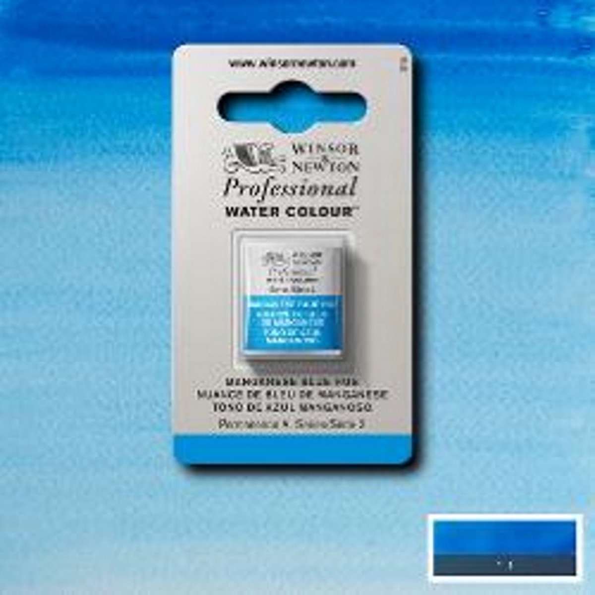 Winsor & Newton Professionele Aquarelverf Halve nap Manganese Blue Hue