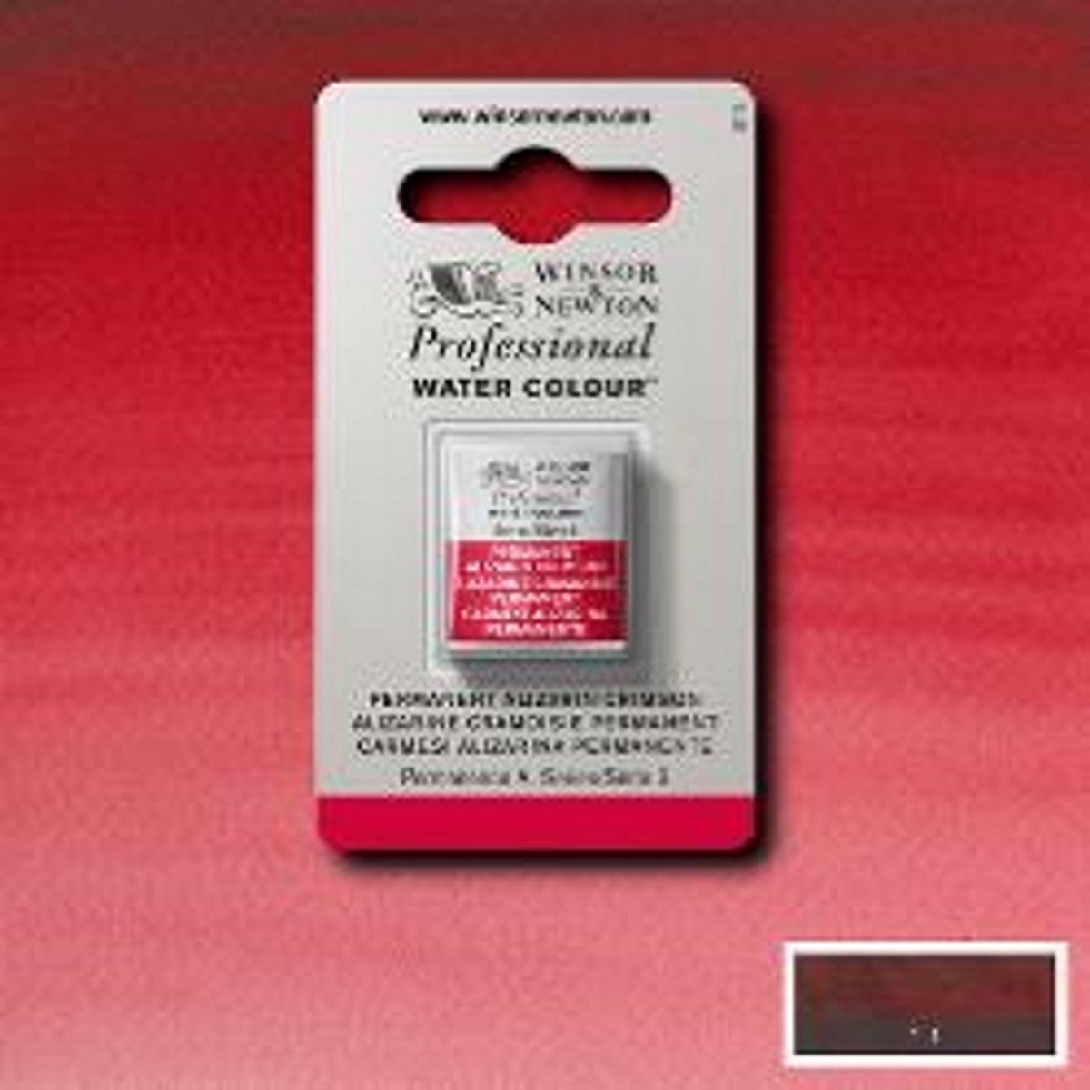 Winsor & Newton Professionele Aquarelverf Halve nap Permanent Alizarine Crimson