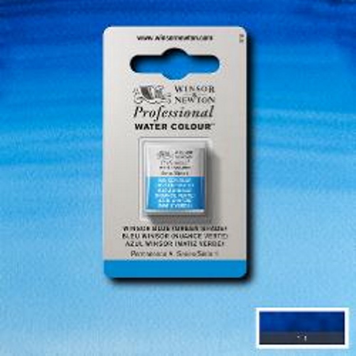 Winsor & Newton Professionele Aquarelverf Halve nap Winsor Blue (Green shade)