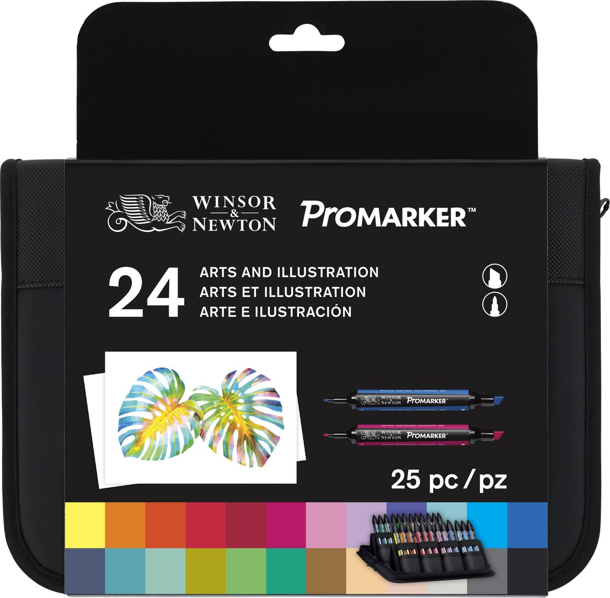 Winsor & Newton Promarker Arts and Illustration Etui 24 stuks