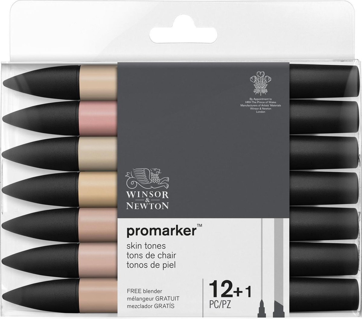 Winsor & Newton Promarker Skintones 12+1 Set Nr. 2