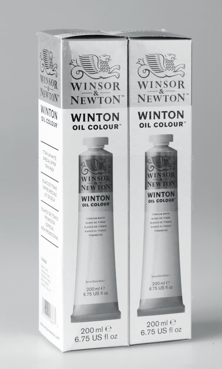 Winsor & Newton Winton Oil Colour 200ml Titanium White Duo Pack