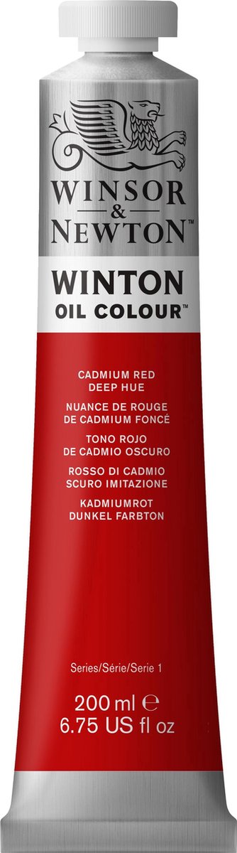 Winsor & Newton Winton Oil Colours 200ml Cadmium Red Deep Hue