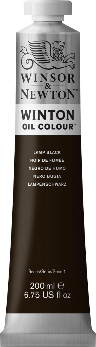 Winsor & Newton Winton Oil Colours 200ml Lamp Black