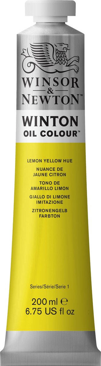 Winsor & Newton Winton Oil Colours 200ml Lemon Yellow Hue