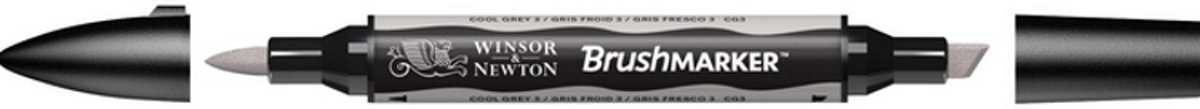 Winsor and Newton BrushMarker Cool Grey 3 CG3