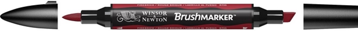 Winsor and Newton BrushMarker Firebrick R735