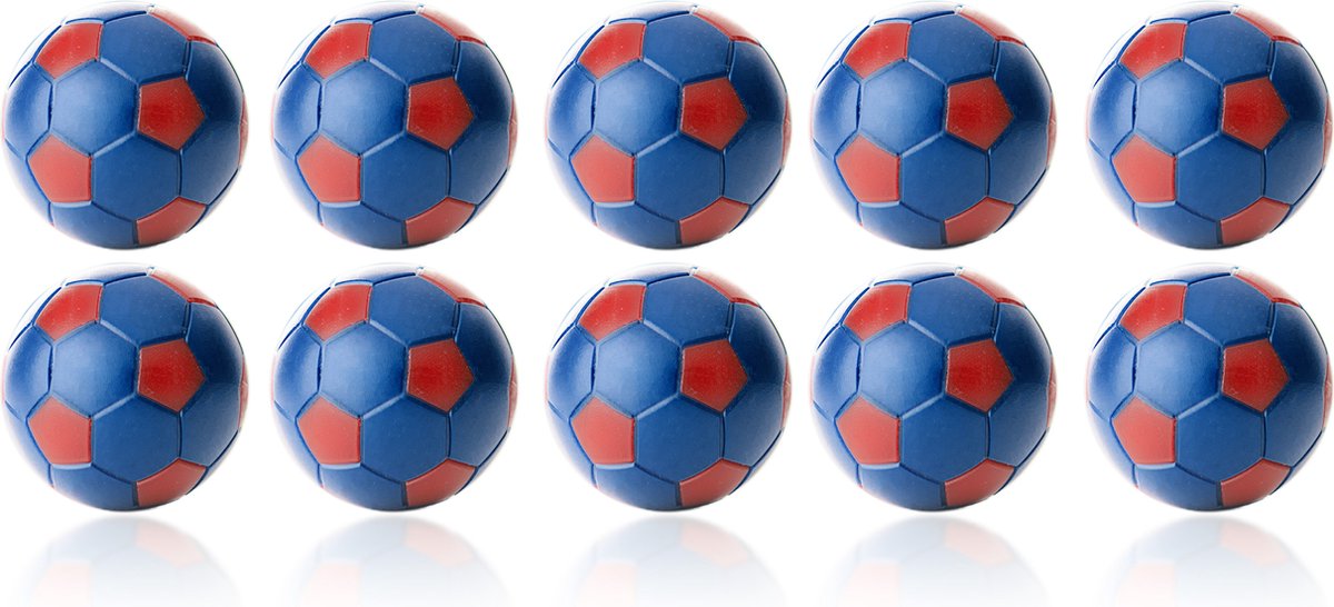 Robertson - Tafelvoetbal Ballen - 35 mm - Blauw / Rood - 10 stuks