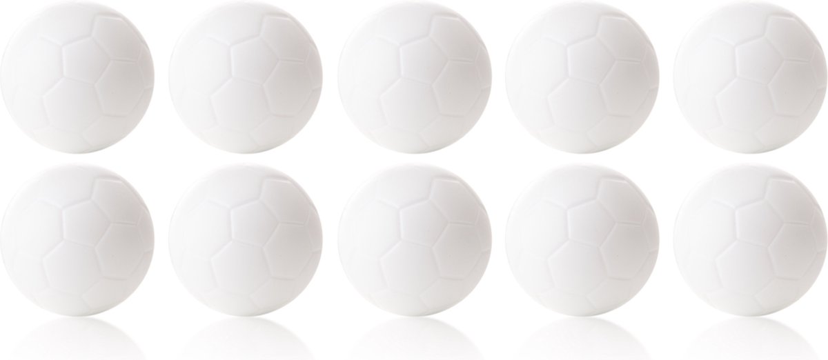 Robertson - Tafelvoetbal Ballen - 35 mm - Wit - 10 stuks