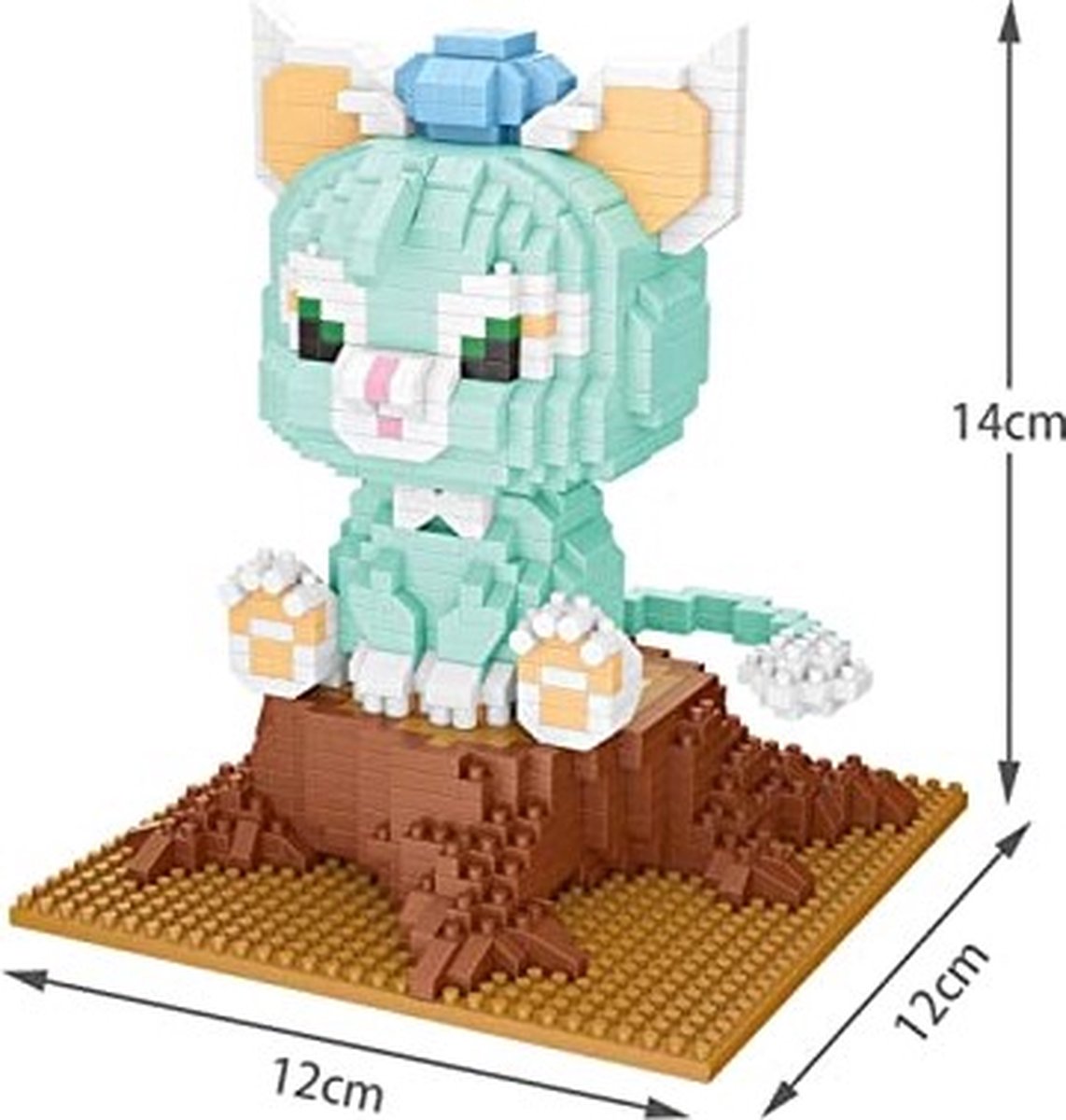 Creboblocks Baby Gelatoni de kat 1027 nanoblocks