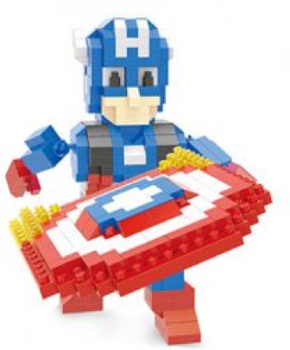 Creboblocks Captain America 499 Nanoblocks