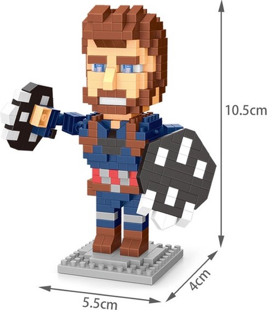 Creboblocks Captian America 387 Nanoblocks