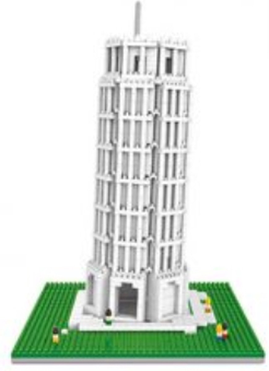 Creboblocks De toren van Pisa 1073 Nanoblocks