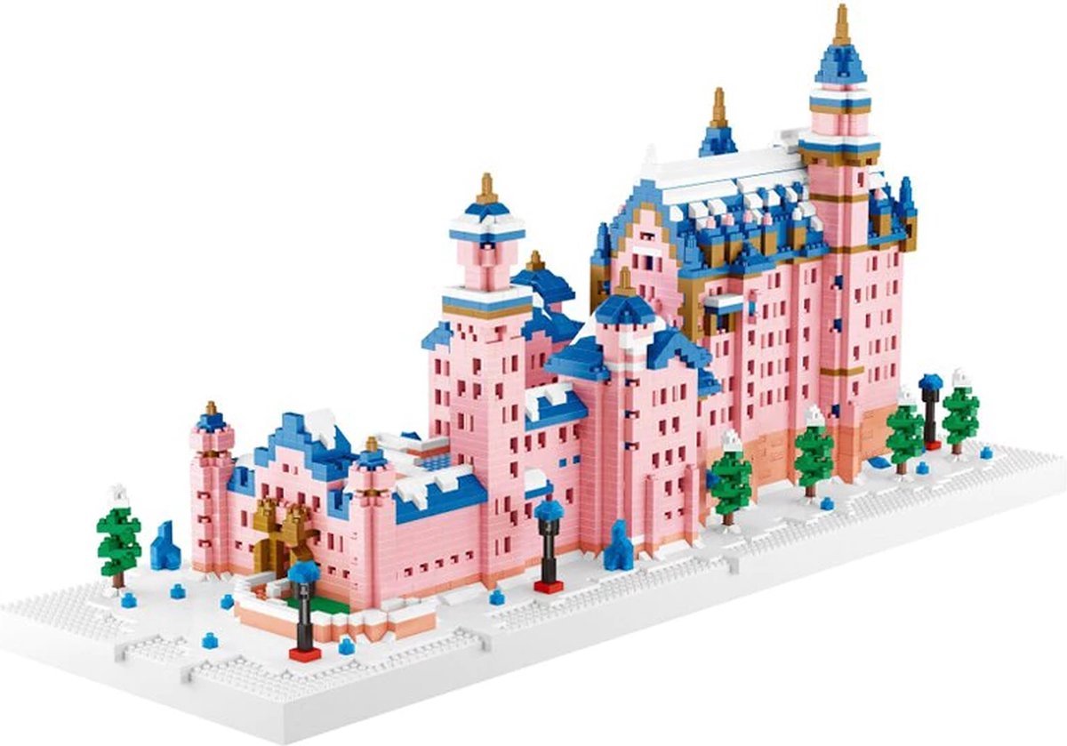 Creboblocks Groot Roze Kasteel 6400 Nanoblocks