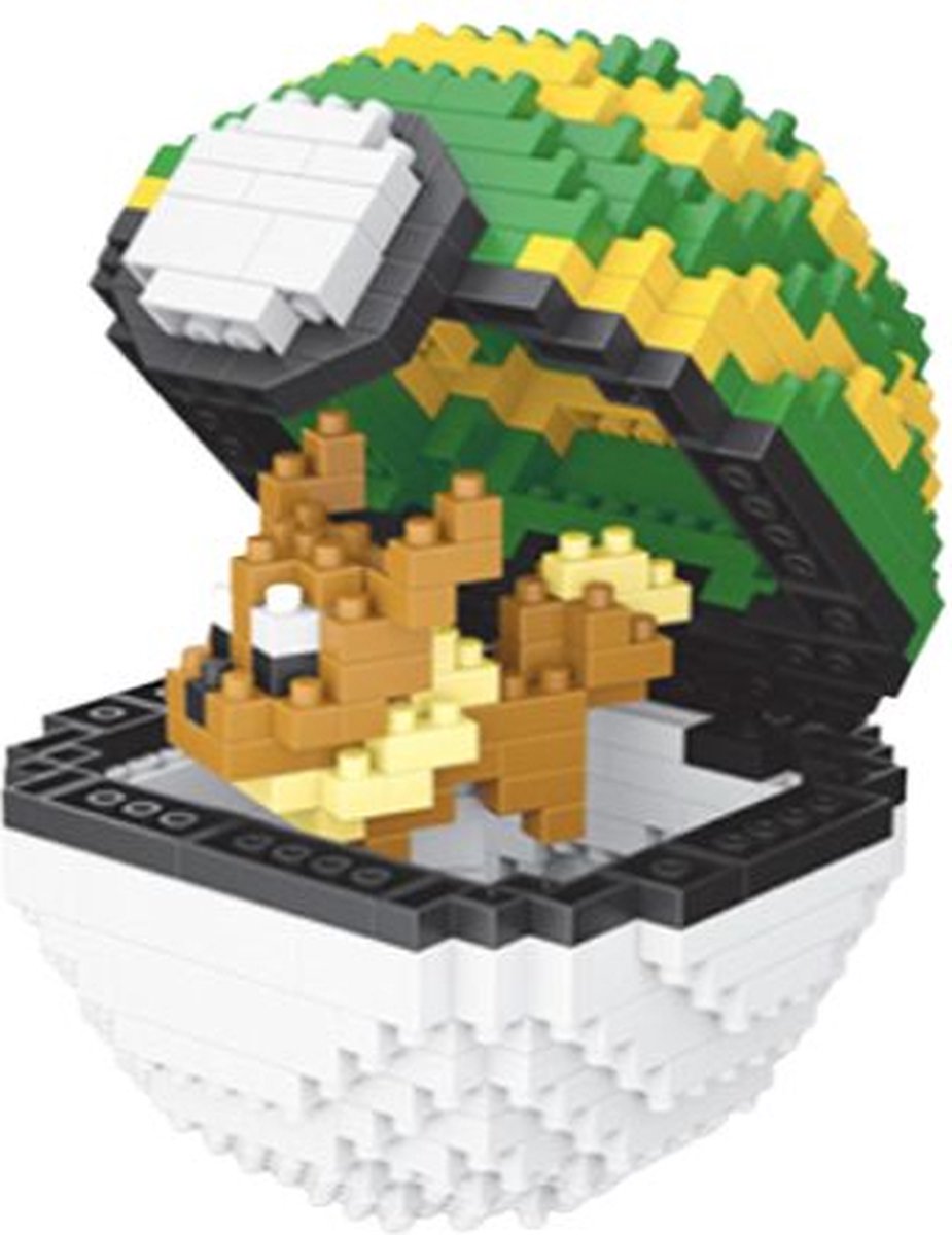 LNO® Pokeball Eevee nanoblock - Pokémon - 450 miniblocks