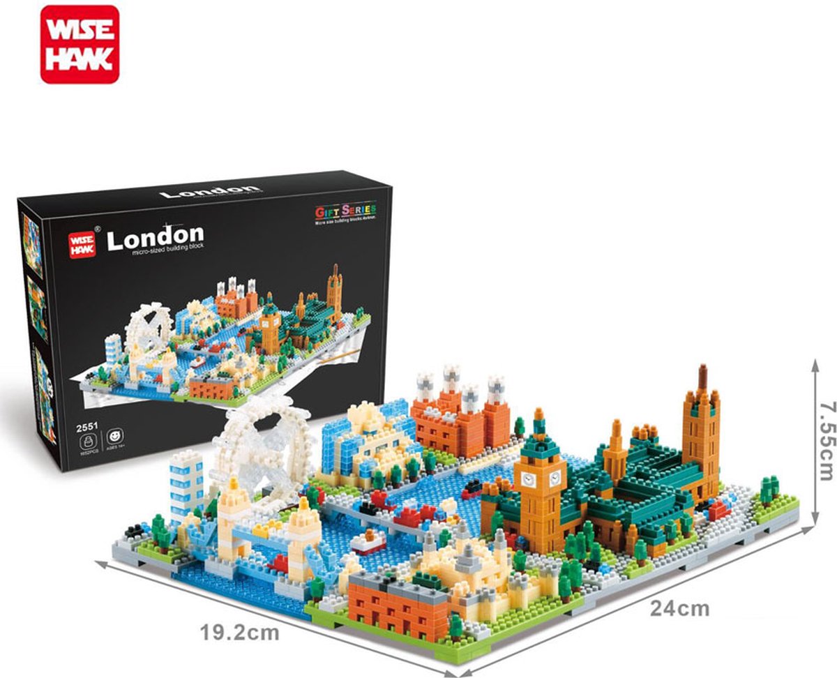 Mini Blocks - Wise Hawk - LONDON -  1652 pcs