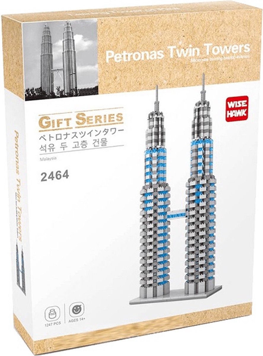 Mini Blocks - Wise Hawk - Petronas Twin Towers - 1247 pcs