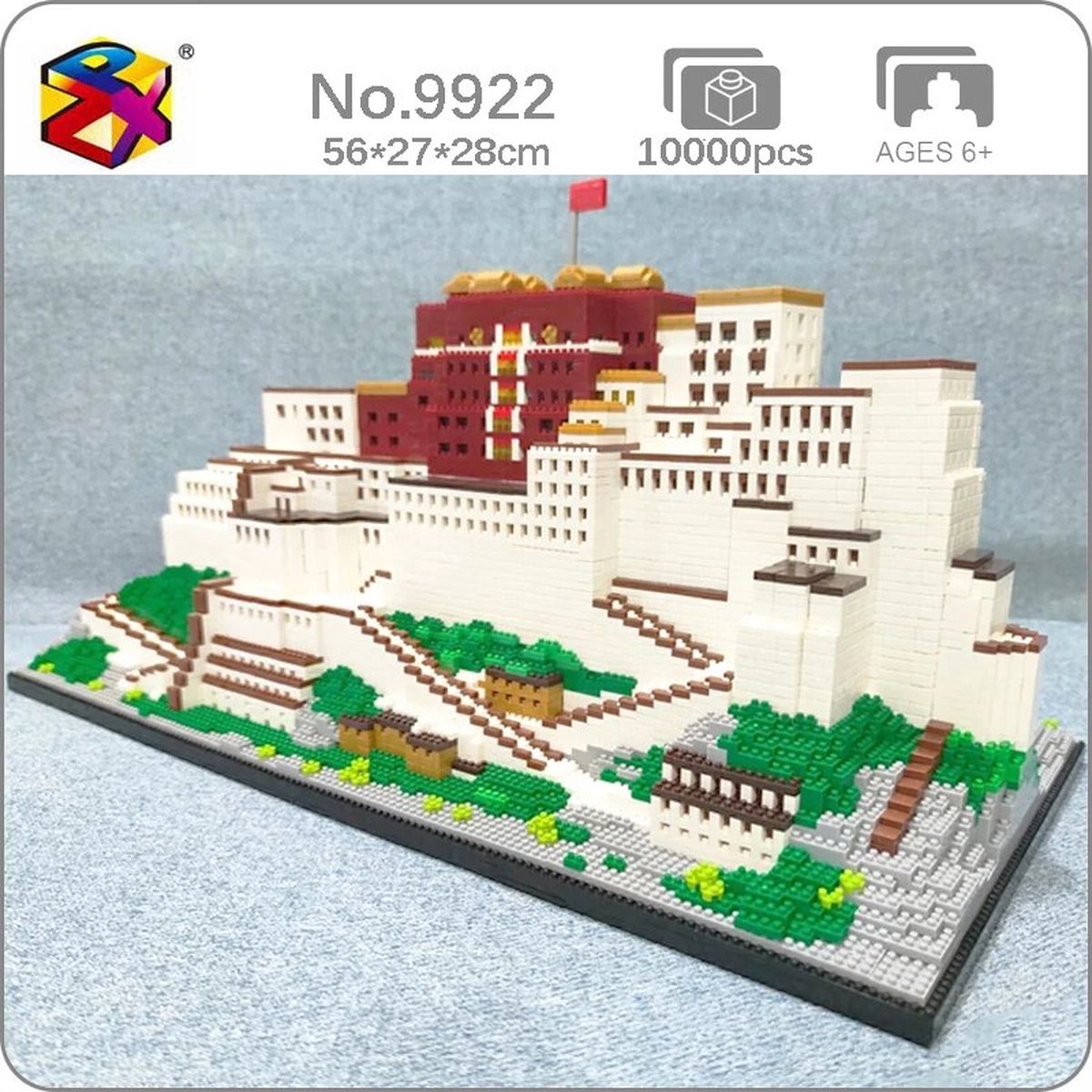 Nanoblock, Potala Paleis, +/- 11000 bouwsteentjes,