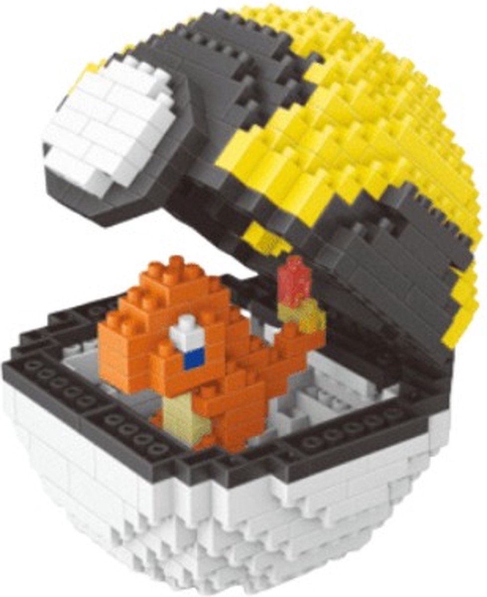 Wise Hawk® Pokeball Charmander nanoblock - Pokémon - 419 miniblocks