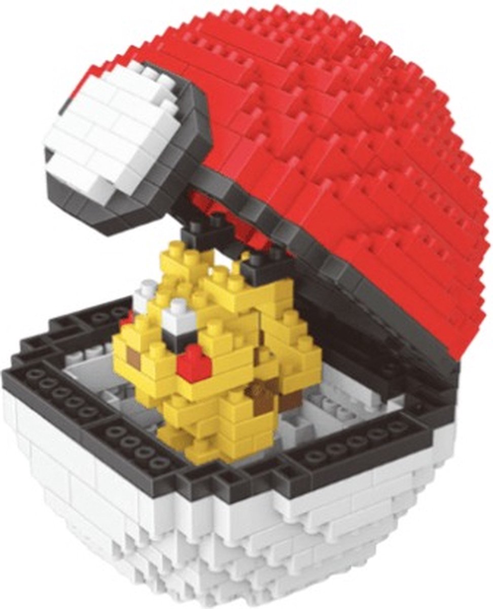 Wise Hawk® Pokeball Pikachu nanoblock - Pokémon - 397 miniblocks