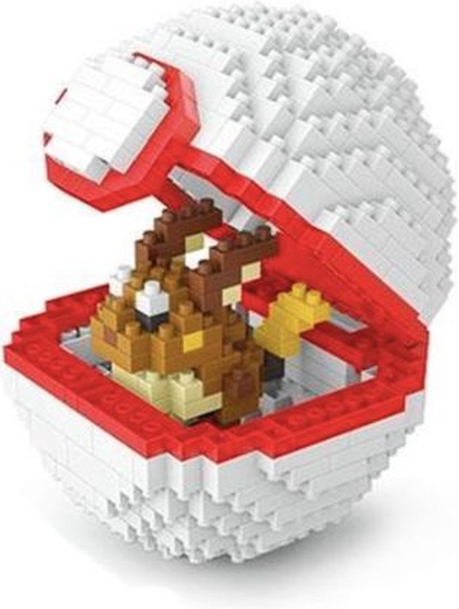 Wise Hawk® Pokeball Raichu nanoblock - Pokémon - 440 miniblocks