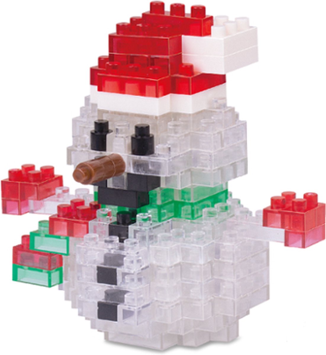 Wise Hawk® Sneeuwpop nanoblock - Kerst - 144 miniblocks