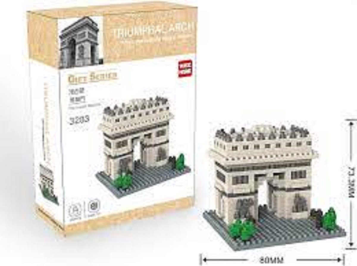 gift series - wise hawk - bouwdoos mini blokjes - Triumphal Arch