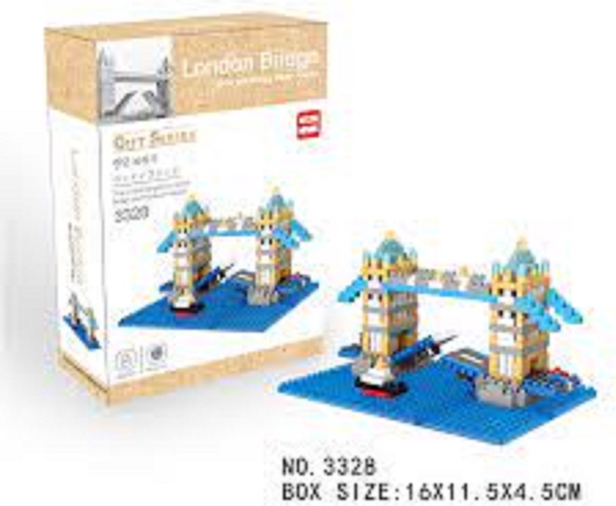 gift series - wise hawk - bouwdoos mini blokjes - londen bridge